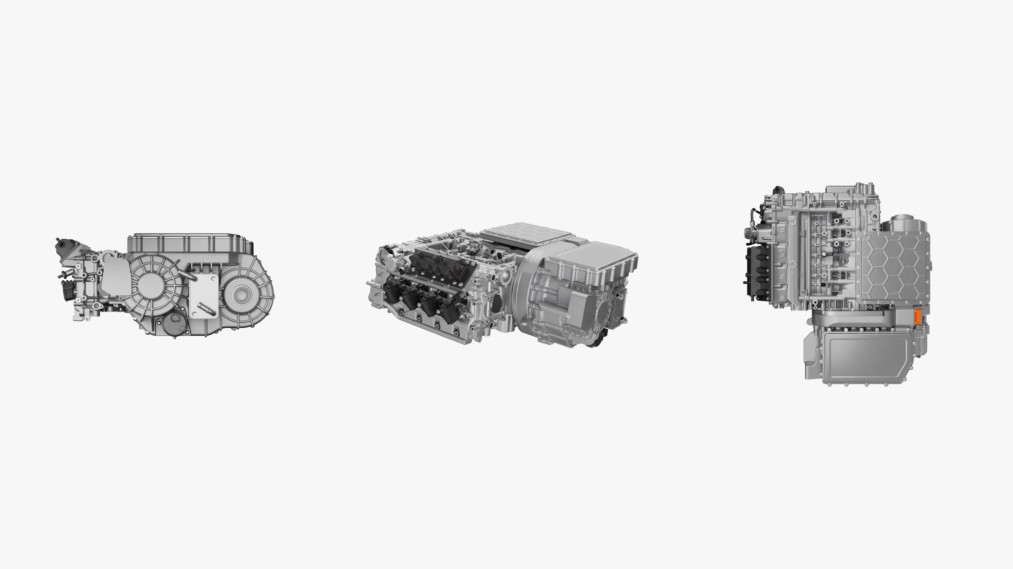 Three different angles of the X-RANGE C15 DIRECT DRIVE system