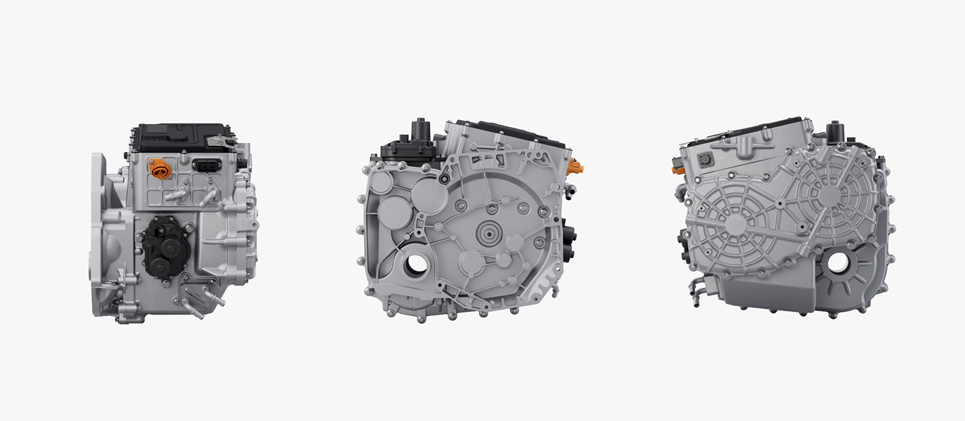 Three different angles of an engine called Horse 4DHT120
